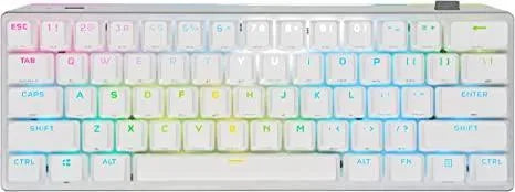Corsair K70 RGB PRO MINI 60% WIRELESS MX Red Mechanical Gaming Keyboard White - Anigma